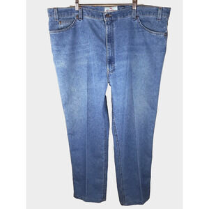 VTG 90s Levis 540 Relaxed Fit Jeans mens 48x30 Blue Comfort Denim Brown Tab USA